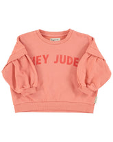 Piupiuchick Sweatshirt - Pink "hey jude" print